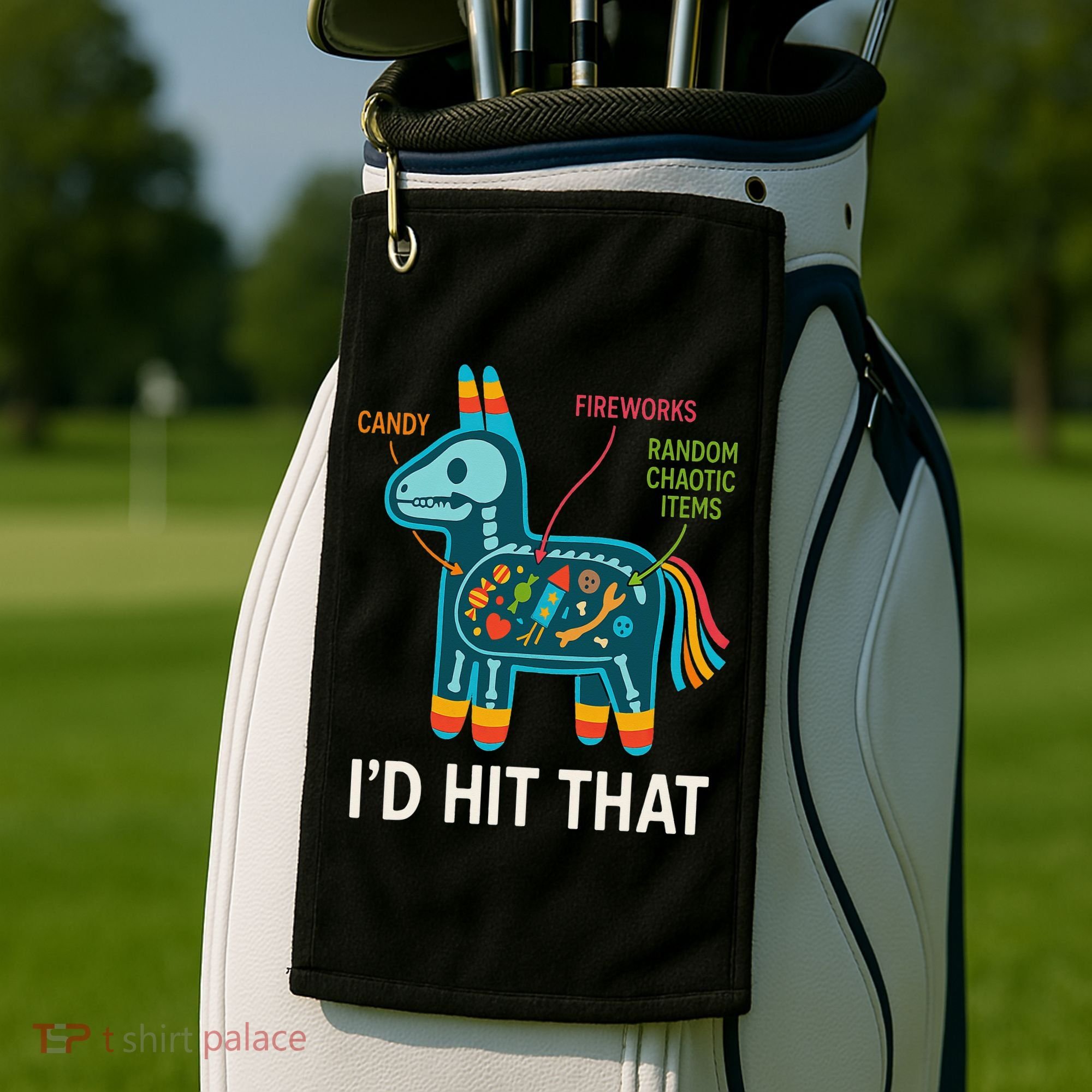Id Hit That Pinata Cinco De Mayo Funny Ideas Women Golf Towel