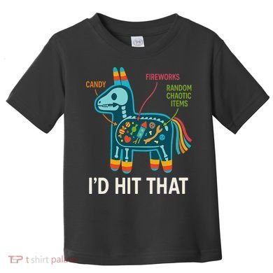 Id Hit That Pinata Cinco De Mayo Funny Ideas Women Toddler T-Shirt