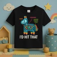 Id Hit That Pinata Cinco De Mayo Funny Ideas Women Toddler T-Shirt thumb 3