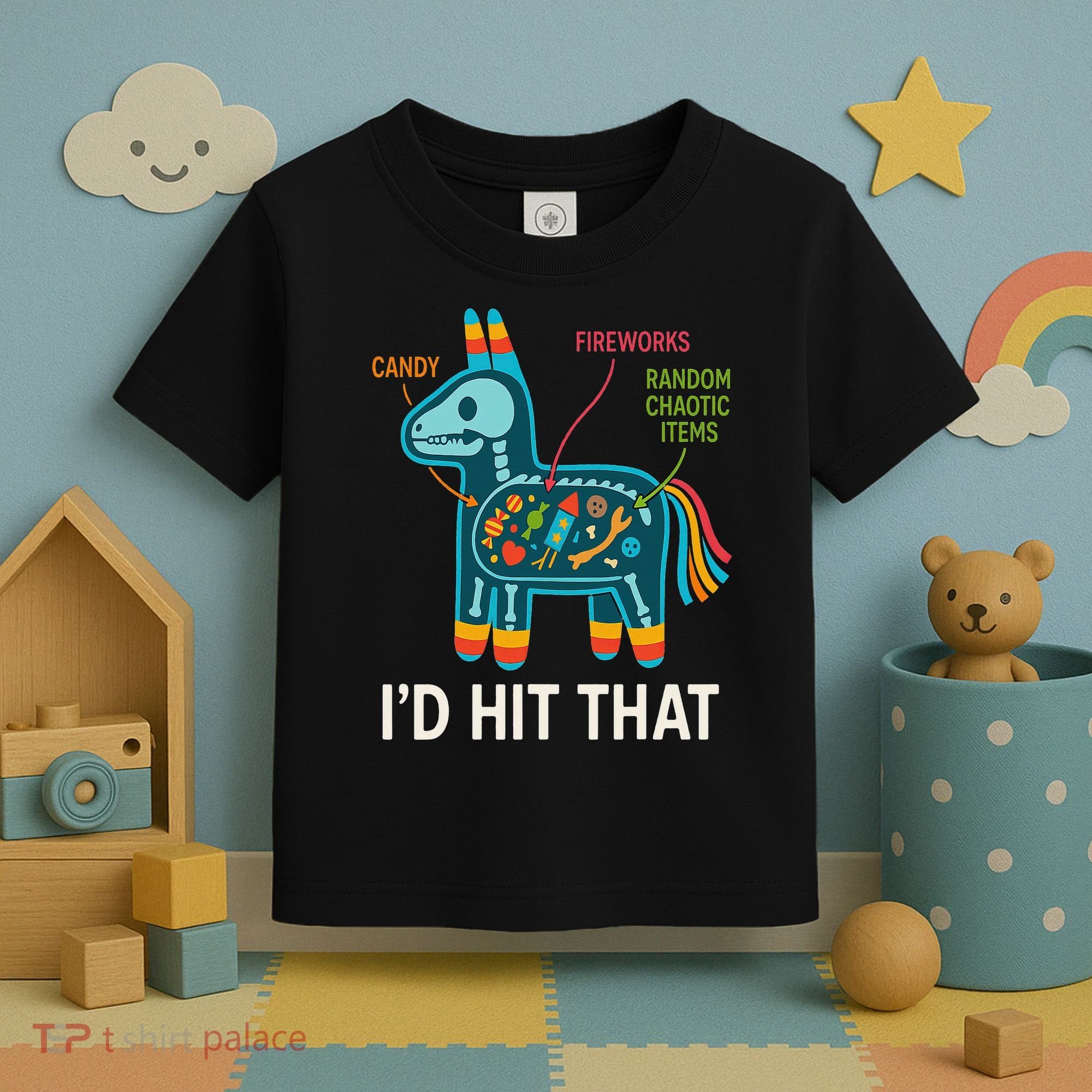 Id Hit That Pinata Cinco De Mayo Funny Ideas Women Toddler T-Shirt