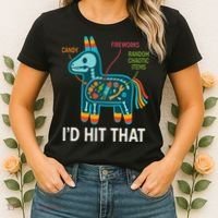 Id Hit That Pinata Cinco De Mayo Funny Ideas Women Women's T-Shirt thumb 2