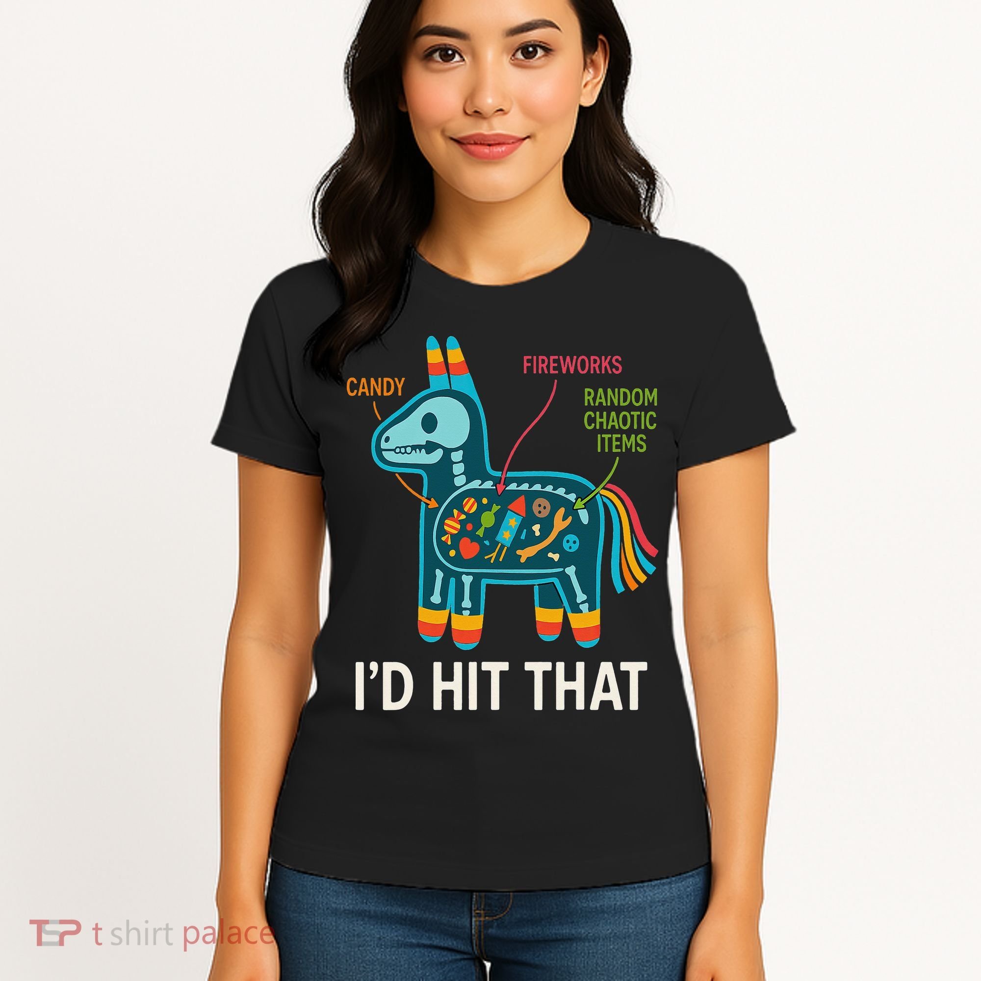 Id Hit That Pinata Cinco De Mayo Funny Ideas Women Women's T-Shirt