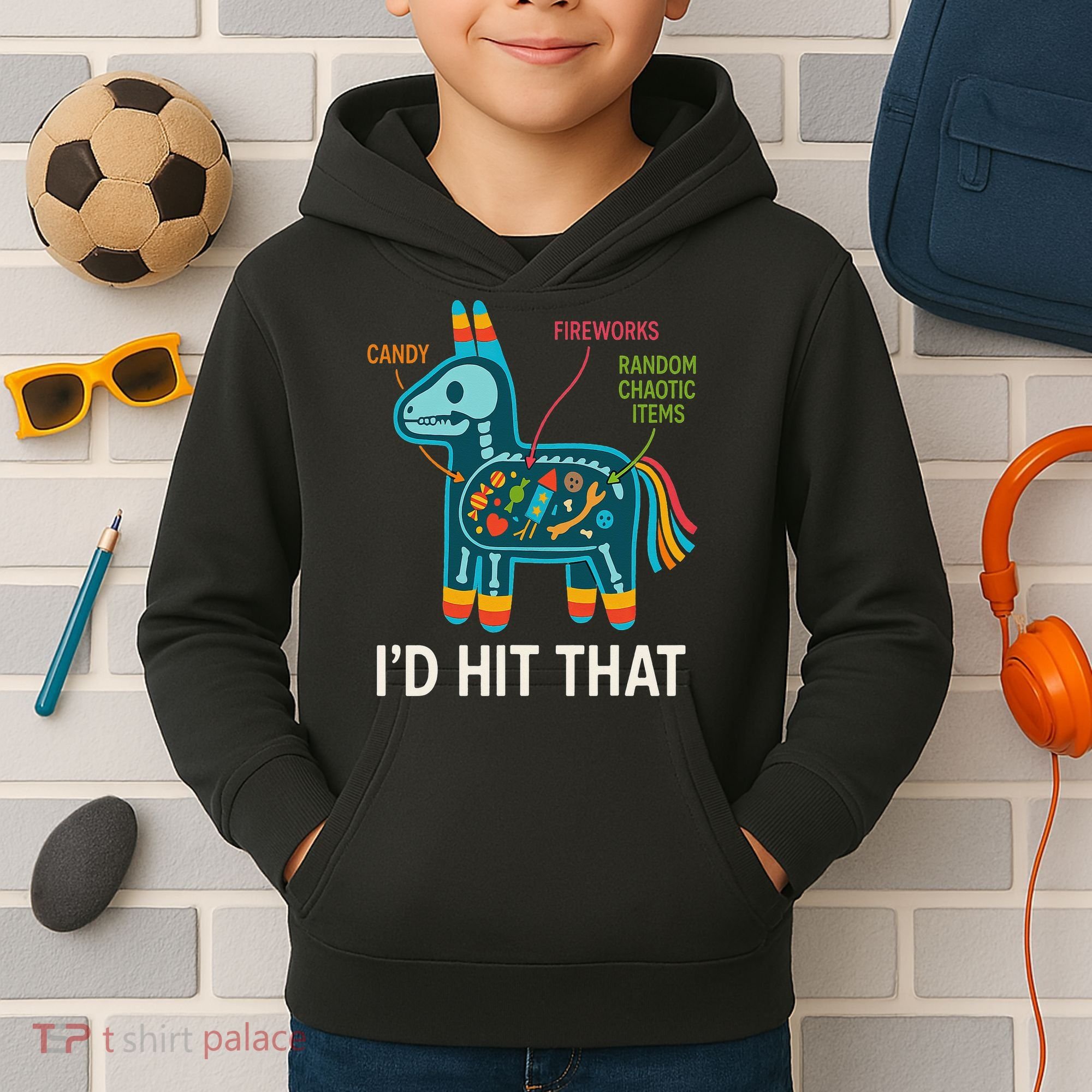 Id Hit That Pinata Cinco De Mayo Funny Ideas Women Kids Hoodie