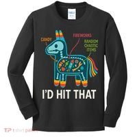 Id Hit That Pinata Cinco De Mayo Funny Ideas Women Kids Long Sleeve Shirt thumb 0