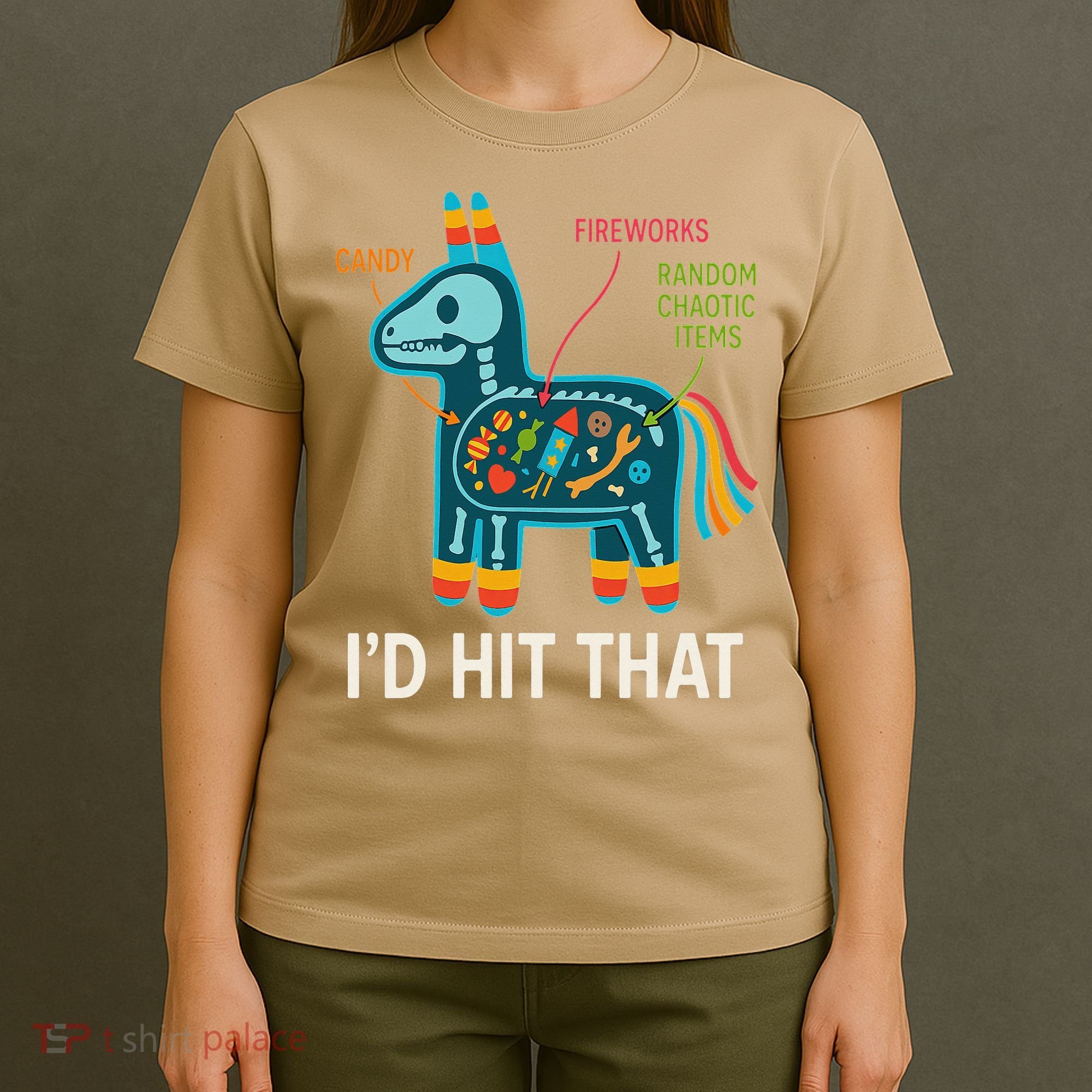 Id Hit That Pinata Cinco De Mayo Funny Ideas Women T-Shirt