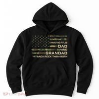 I Have Two Titles Dad And Grandad Father's Day Funny Grandad Hoodie thumb 0
