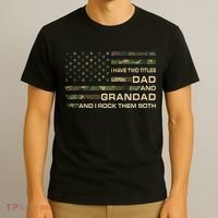 I Have Two Titles Dad And Grandad Father's Day Funny Grandad T-Shirt thumb 3
