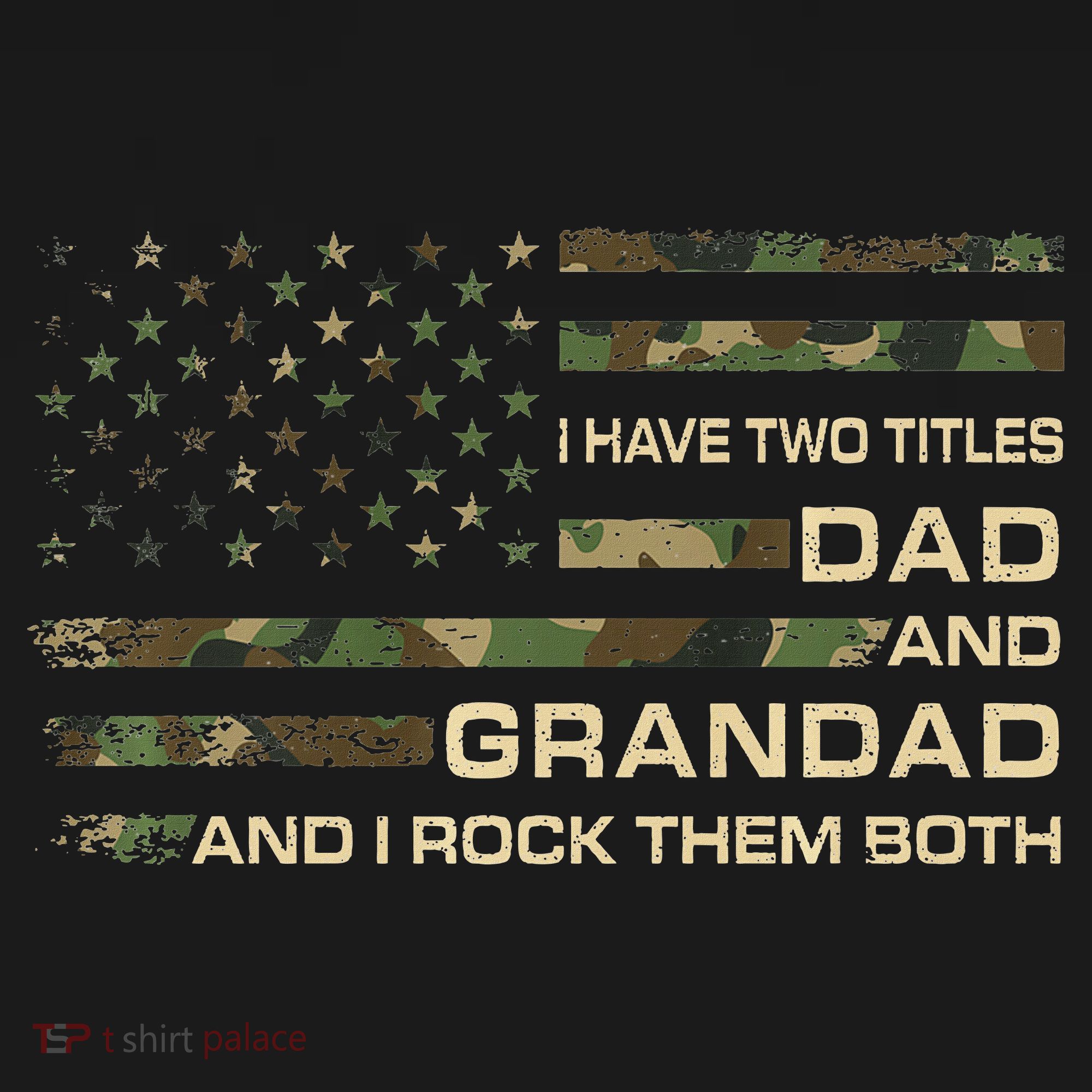 I Have Two Titles Dad And Grandad Father's Day Funny Grandad Polo