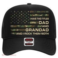 I Have Two Titles Dad And Grandad Father's Day Funny Grandad Hat thumb 0