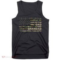 I Have Two Titles Dad And Grandad Father's Day Funny Grandad Tank Top thumb 0
