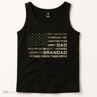 I Have Two Titles Dad And Grandad Father's Day Funny Grandad Tank Top thumb 2