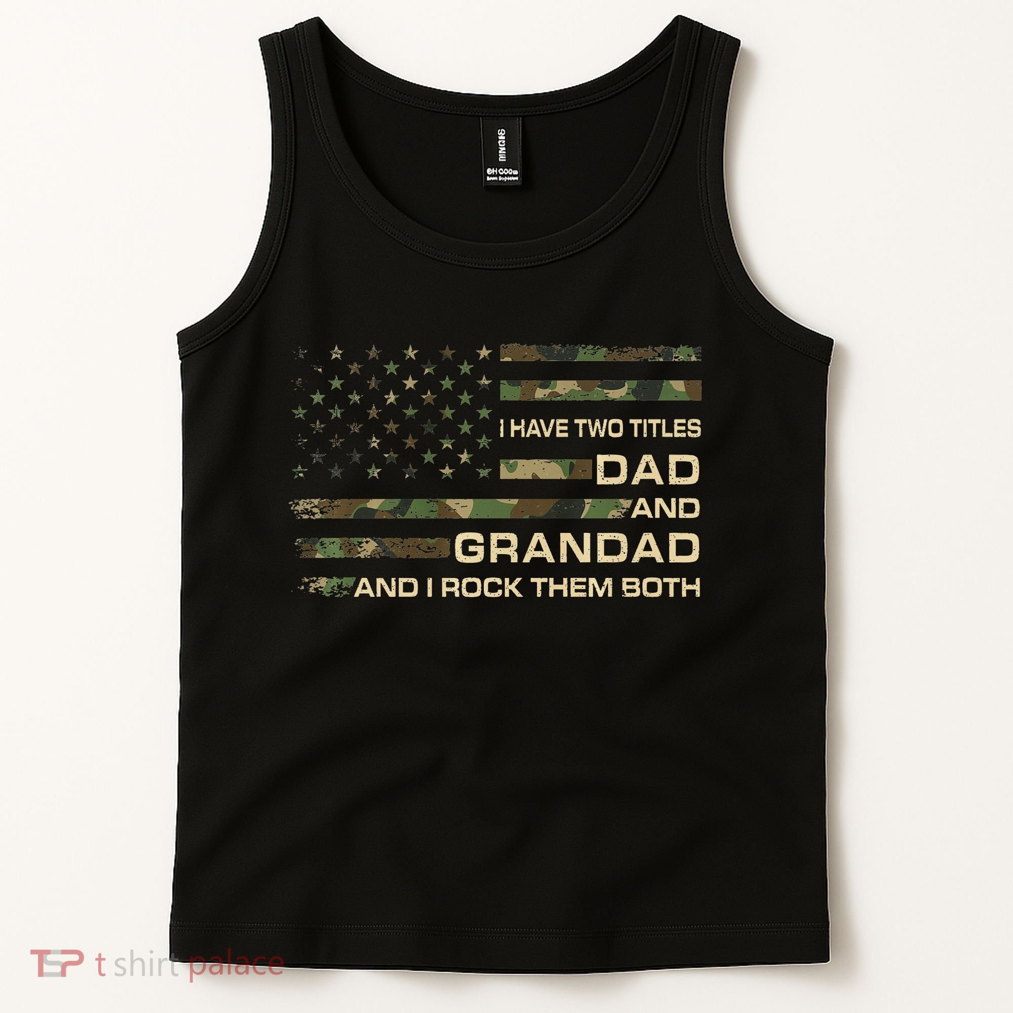 I Have Two Titles Dad And Grandad Father's Day Funny Grandad Tank Top