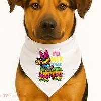 I'd Hit That Pinata Classic USA-Made Doggie Bandana thumb 1
