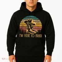 IM Here To Pardi Cowboy Sunset Boots Hats Sunset Hoodie thumb 2