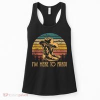 IM Here To Pardi Cowboy Sunset Boots Hats Sunset Women's Tank Top thumb 0
