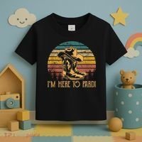 IM Here To Pardi Cowboy Sunset Boots Hats Sunset Toddler T-Shirt thumb 3