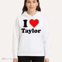I Heart Taylor First Name I Love Personalized I Love Taylor Hoodie thumb 5