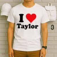 I Heart Taylor First Name I Love Personalized I Love Taylor T-Shirt thumb 6