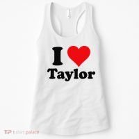 I Heart Taylor First Name I Love Personalized I Love Taylor Women's Tank Top thumb 0