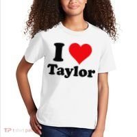 I Heart Taylor First Name I Love Personalized I Love Taylor Kids T-Shirt thumb 2