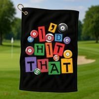 I'd Hit That Billiards Dad Gift For Father’s Day Golf Towel thumb 1