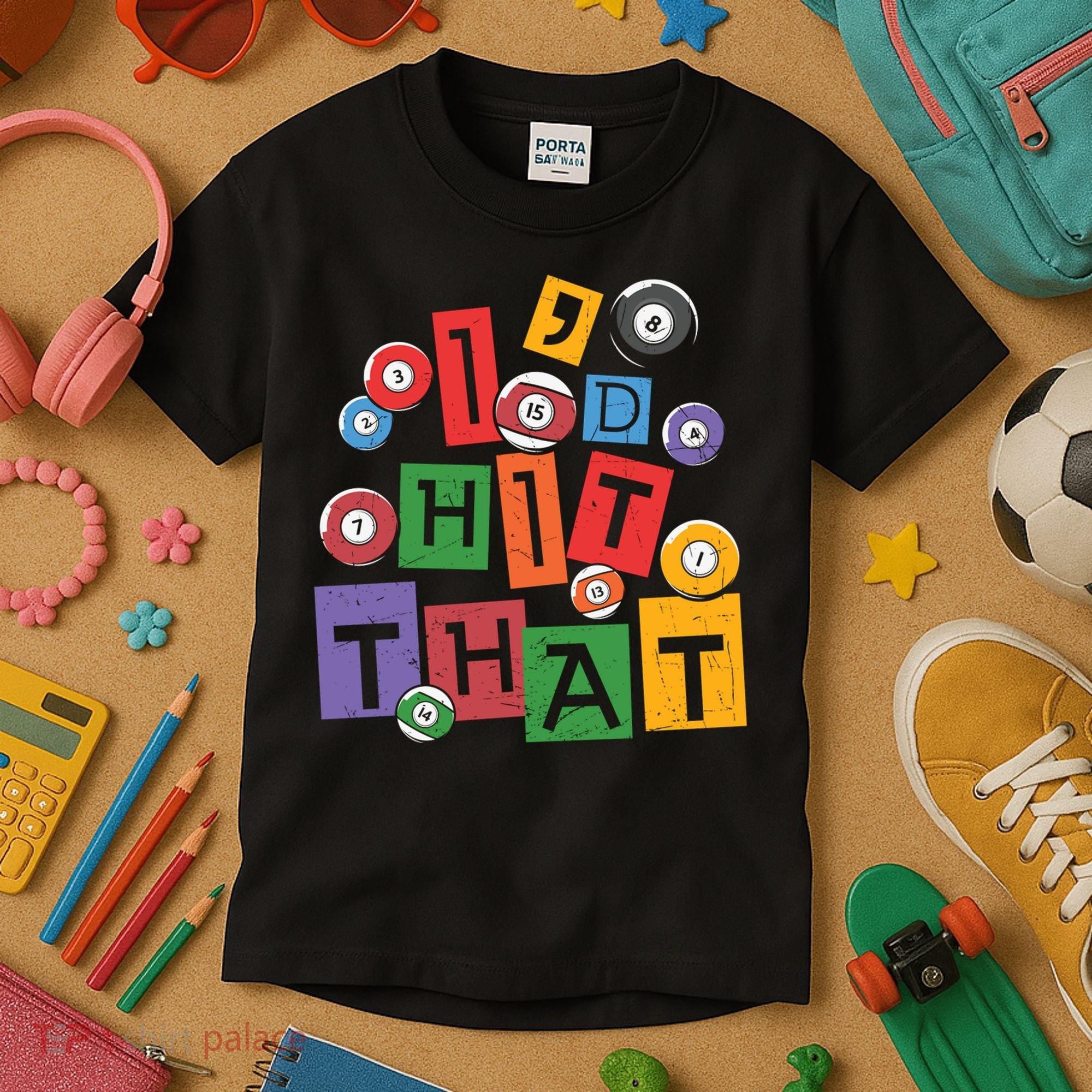 I'd Hit That Billiards Dad Gift For Father’s Day Kids T-Shirt