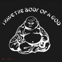 I Have The Body Of A God Funny Buddha Budda Banter Fat Food Ornament thumb 1