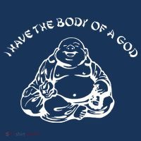 I Have The Body Of A God Funny Buddha Budda Banter Fat Food Long Sleeve Shirt thumb 2