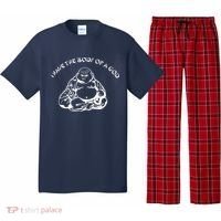 I Have The Body Of A God Funny Buddha Budda Banter Fat Food Pajama Set thumb 0