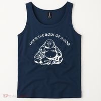 I Have The Body Of A God Funny Buddha Budda Banter Fat Food Tank Top thumb 2