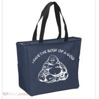 I Have The Body Of A God Funny Buddha Budda Banter Fat Food Tote Bag thumb 2