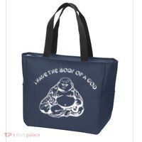 I Have The Body Of A God Funny Buddha Budda Banter Fat Food Tote Bag thumb 3