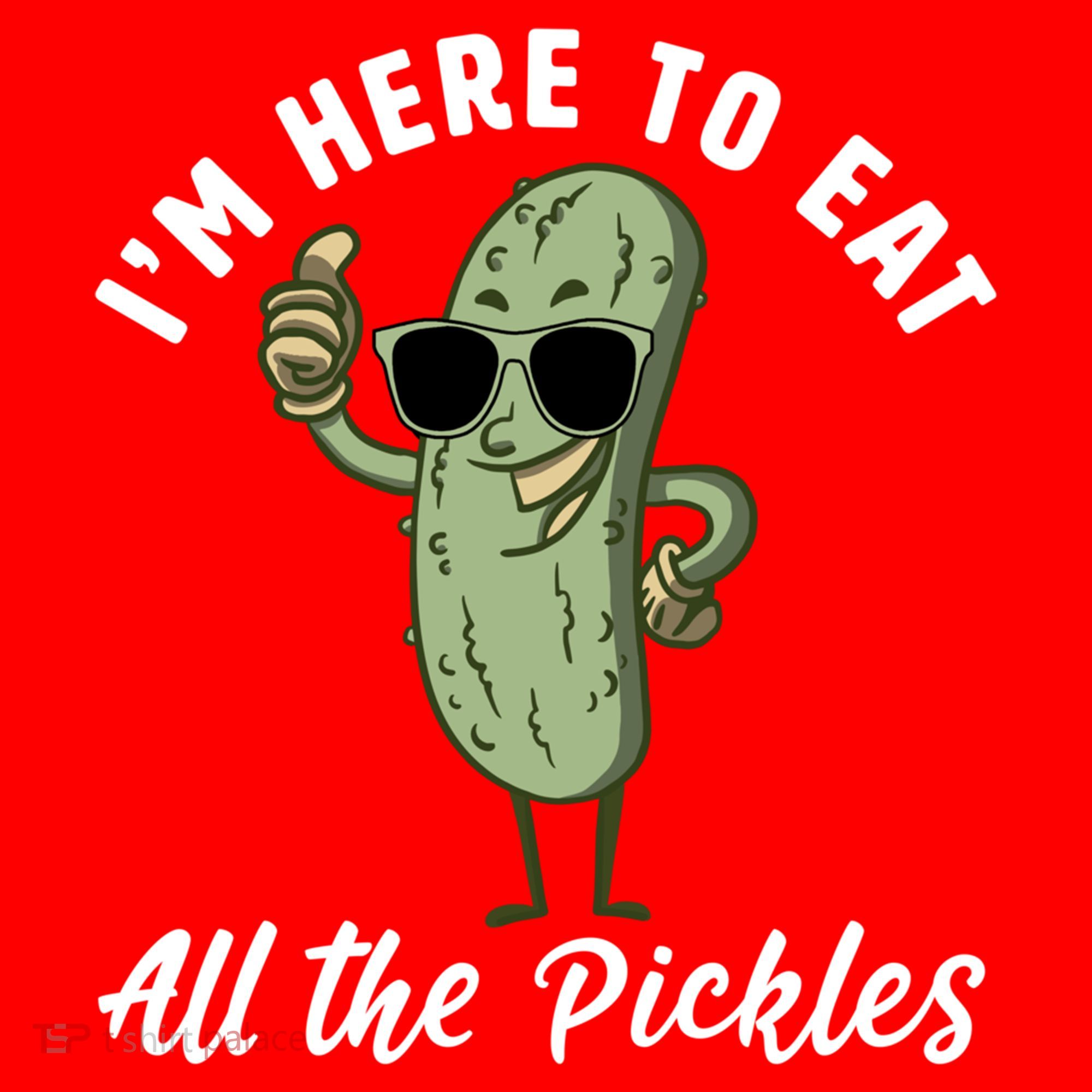 I'm Here To Eat All Of The Pickles Funny Pickle Lover Cool Gift Santa Hat