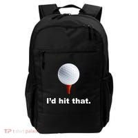 I'd Hit That Funny Golf Backpack thumb 0