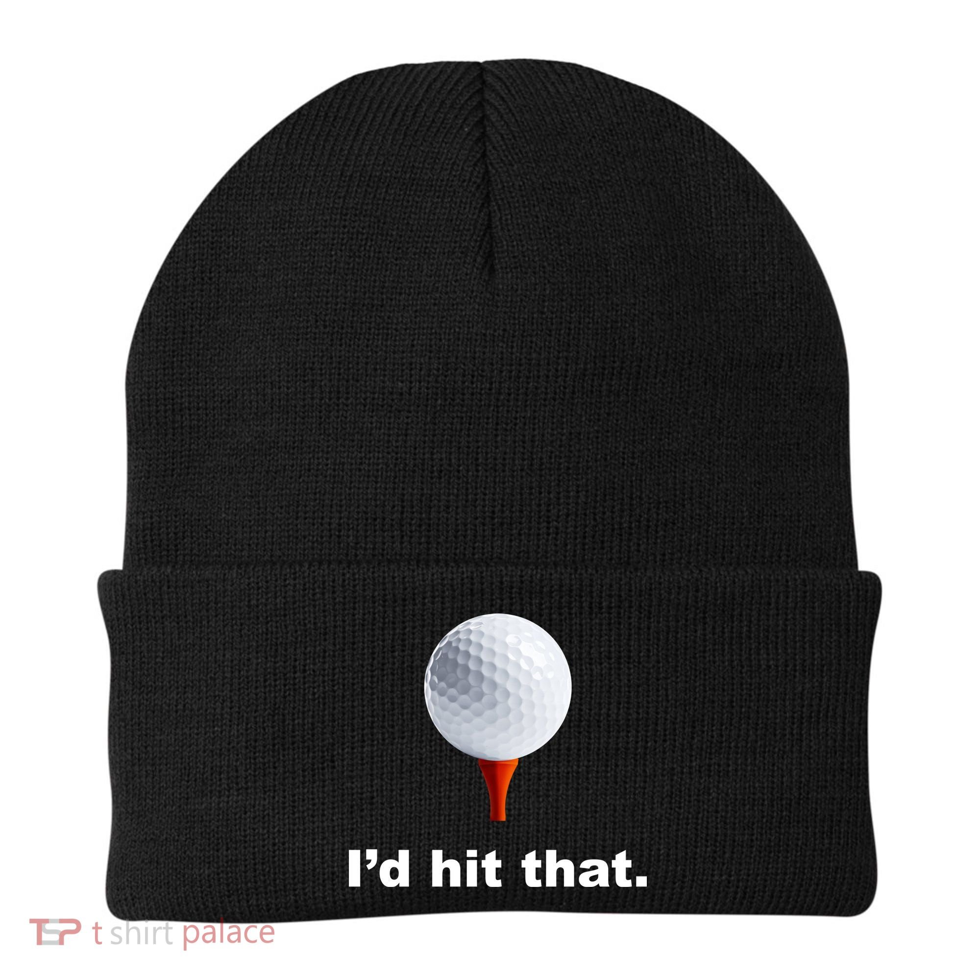 I'd Hit That Funny Golf Beanie