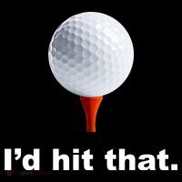 I'd Hit That Funny Golf Women's Hoodie thumb 2