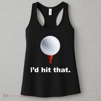 I'd Hit That Funny Golf Women's Tank Top thumb 3