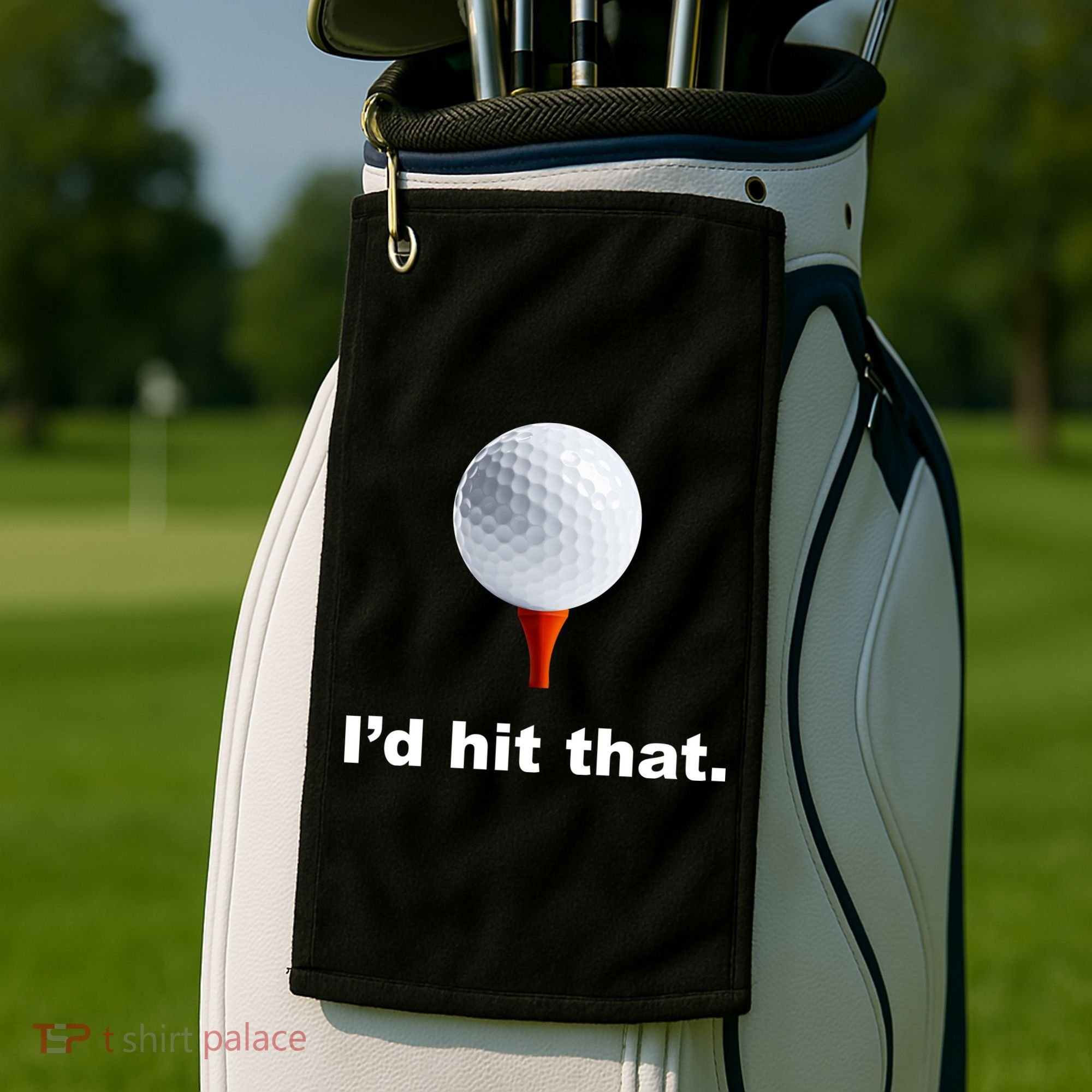 I'd Hit That Funny Golf Golf Towel