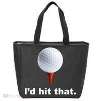 I'd Hit That Funny Golf Tote Bag thumb 0