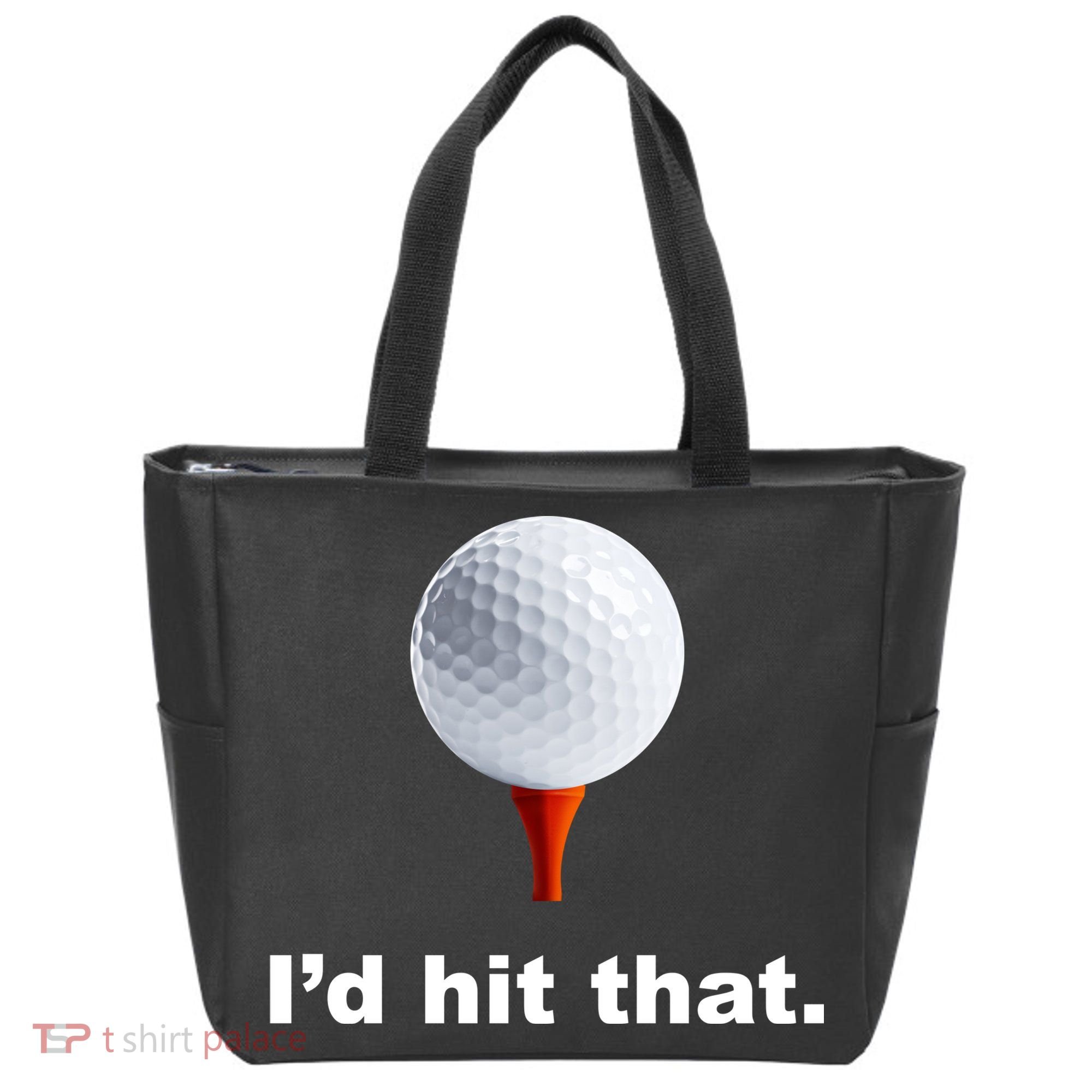 I'd Hit That Funny Golf Tote Bag