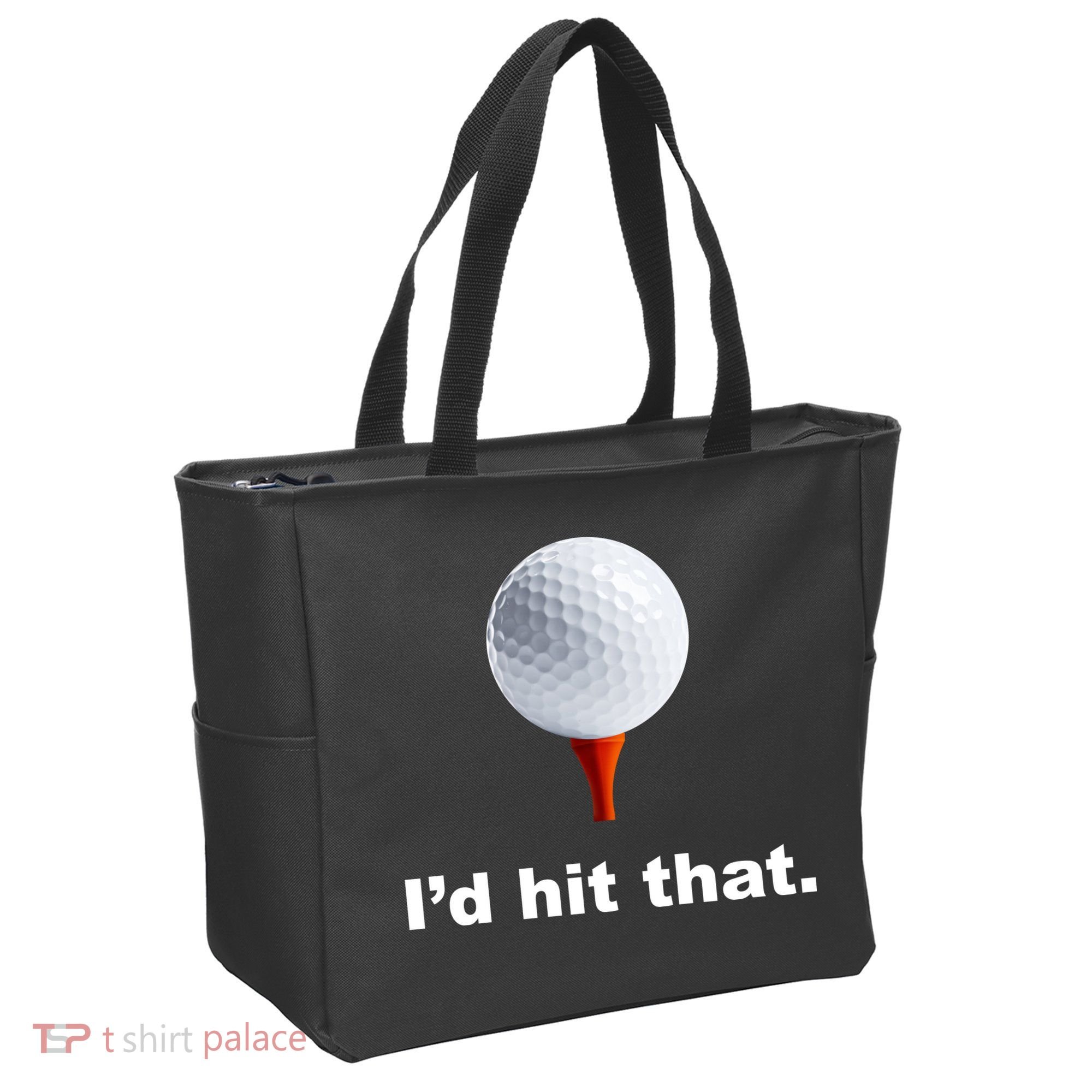 I'd Hit That Funny Golf Tote Bag