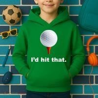 I'd Hit That Funny Golf Kids Hoodie thumb 2