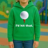 I'd Hit That Funny Golf Kids Hoodie thumb 3
