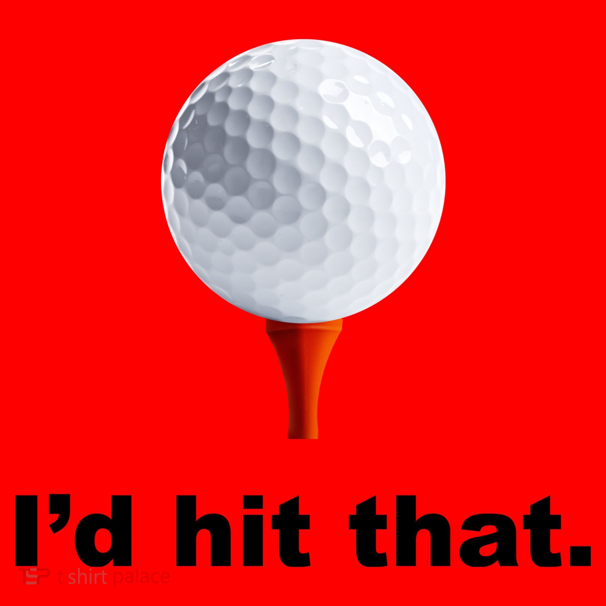 I'd Hit That Funny Golf Santa Hat