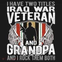 I Have Two Titles Iraq Veteran And Grandpa Proud Papa Funny Gift Women's Hoodie thumb 2