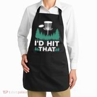 I'd Hit That, Disc Golfing Disc Golf Lover Apron thumb 2