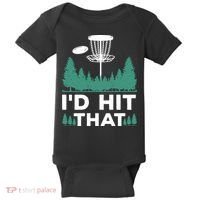 I'd Hit That, Disc Golfing Disc Golf Lover Baby Bodysuit thumb 0