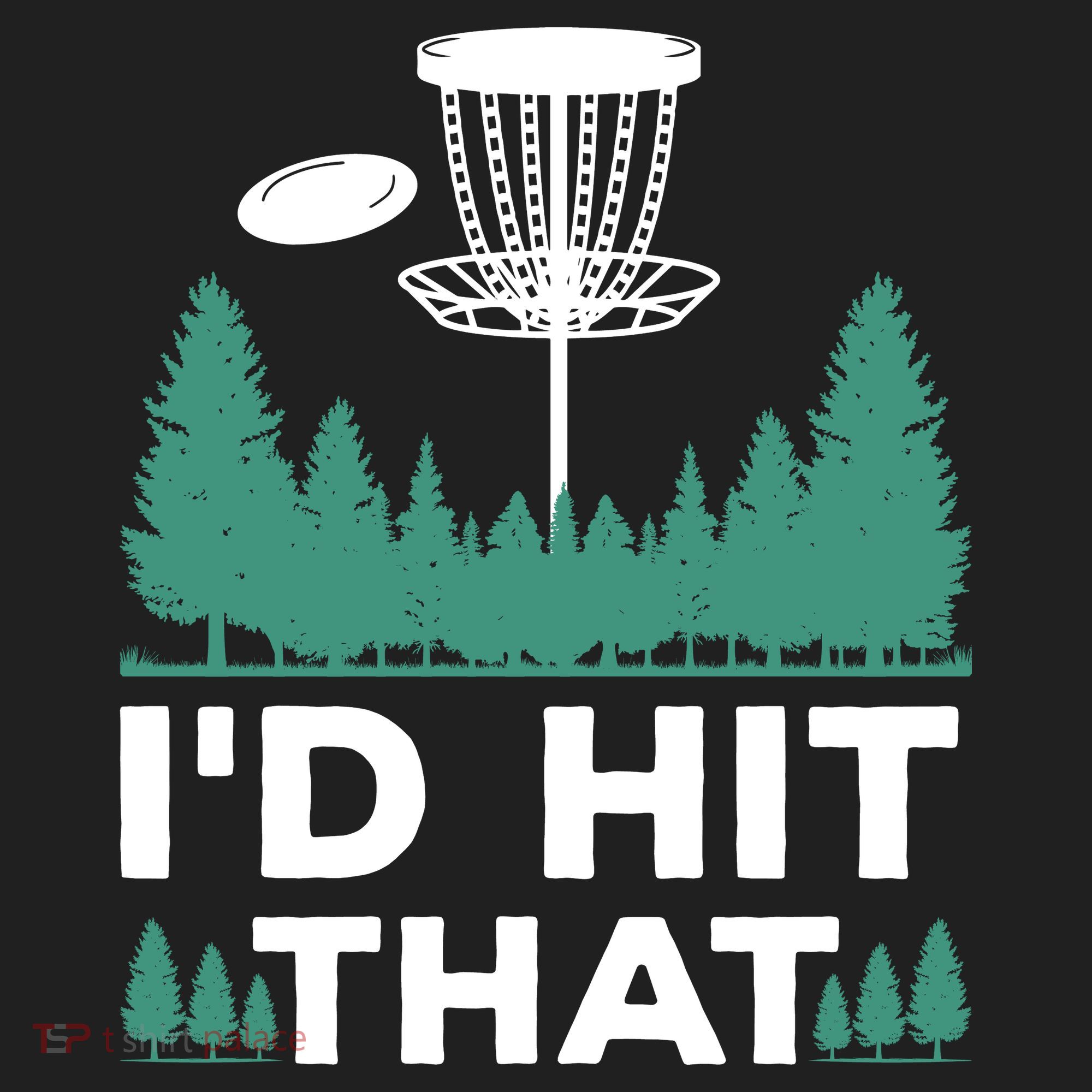 I'd Hit That, Disc Golfing Disc Golf Lover Golf Towel