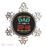 I Have Two Titles Dad And Stepdad Fathers Day Stepdad Gift Ornament thumb 0
