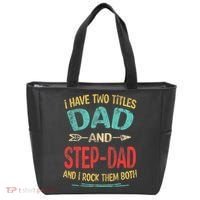 I Have Two Titles Dad And Stepdad Fathers Day Stepdad Gift Tote Bag thumb 0